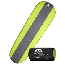 Gear Doctors Self Inflating Sleeping Pad - 4.3 R Four Season Camping pad-1.5 Inch Thick Air Foam Hybrid- Perfect Size Mattress for Camping Backpa