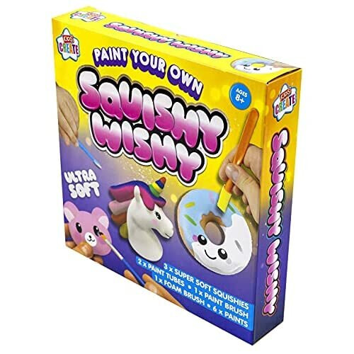 Kids Create Paint Your Own Squishy Wishy 3 Soft Squishies Craft