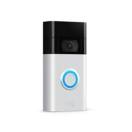 Ring Video Doorbell 1080p Camera | WiFi | Two Way Audio (2nd Gen) - Satin Nickel