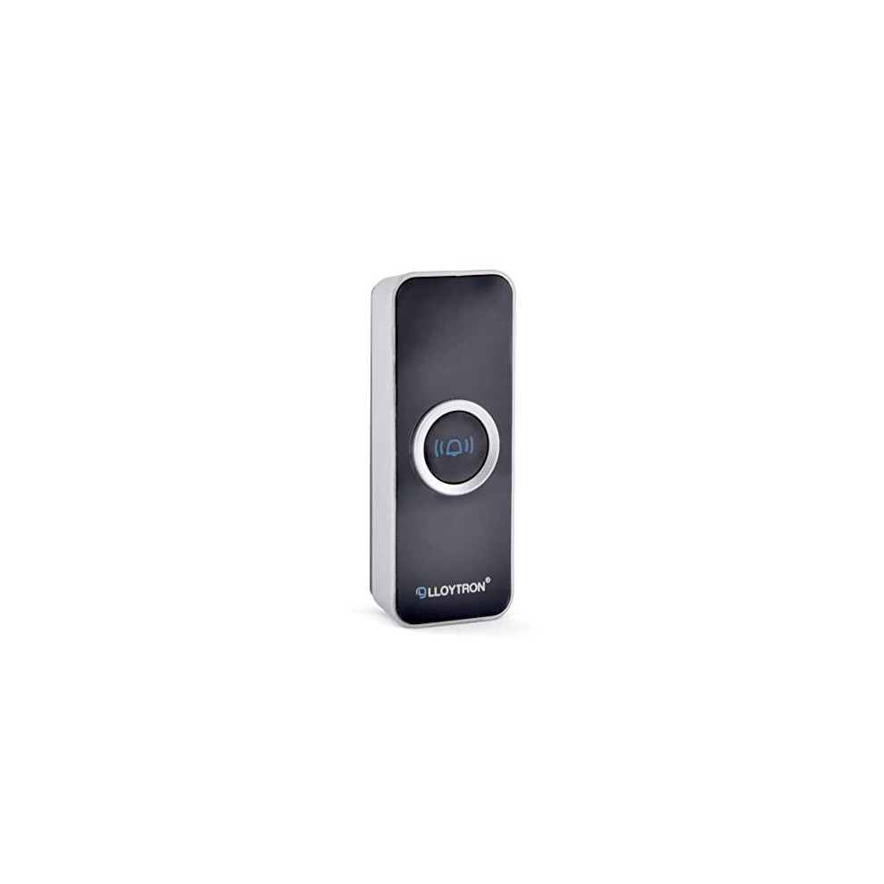 Lloytron Mip System 3 Doorbell Accessory - Wireless Bell Push Transmitter Replacement Or Additional Bell Push For Mip System Chime Receiv 5052337011155