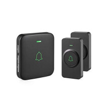 Wireless Doorbells, AVANTEK 1000 Feet Doorbell, Mini IP55 Waterproof Door Chime, 2 Remote Buttons Can Have Different Tones, 52 Melodies, 5 V