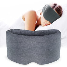 Sysrion Sleep Eye Mask - Ultra Soft Comfortable Sleeping Mask for for Home Sleep Travel Shift Work, Nose Pad Designed Light Blocking Eye Bli