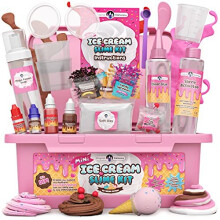 Original Stationery Mini Slime Kits for Girls - Ice Cream Edition, All You Need to Make Ice Cream Slimes, Fluffy Slime and Butter Slime, Sli