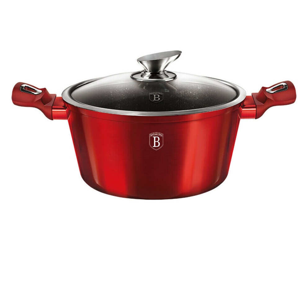 (Shallow (32cm)) Berlinger Haus Deep Shallow Non Stick Stockpot Pot