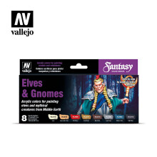 VAL70242 - AV Vallejo Model Color Set - Elves and Gnomes (x8)