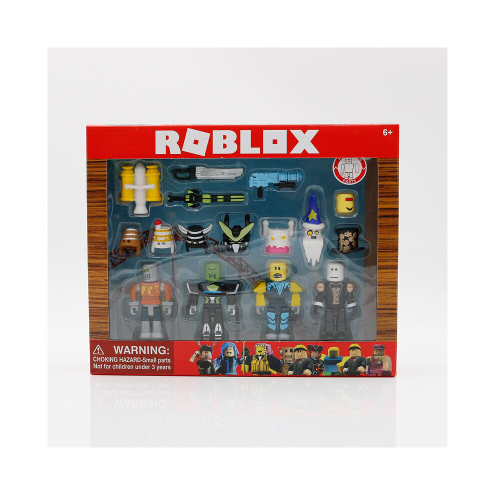 (2# Robot-With Box) Roblox Game Figma Oyuncak Champion Robot Mermaid Playset Action Mini Figure Toy
