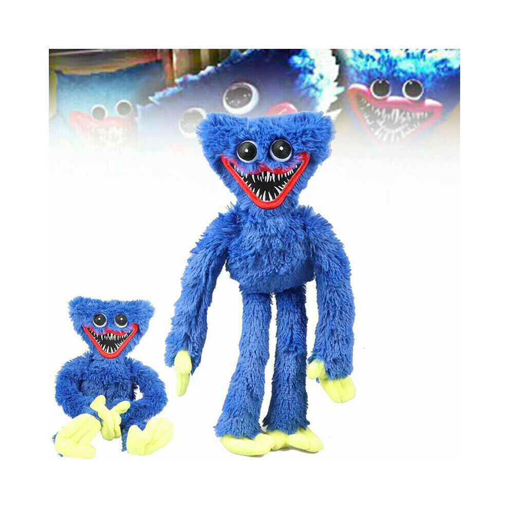 40CM Po-ppy Play-time Huggy Wuggy Plush Blue Doll Toy Game Plushie Xmas Gift NEW