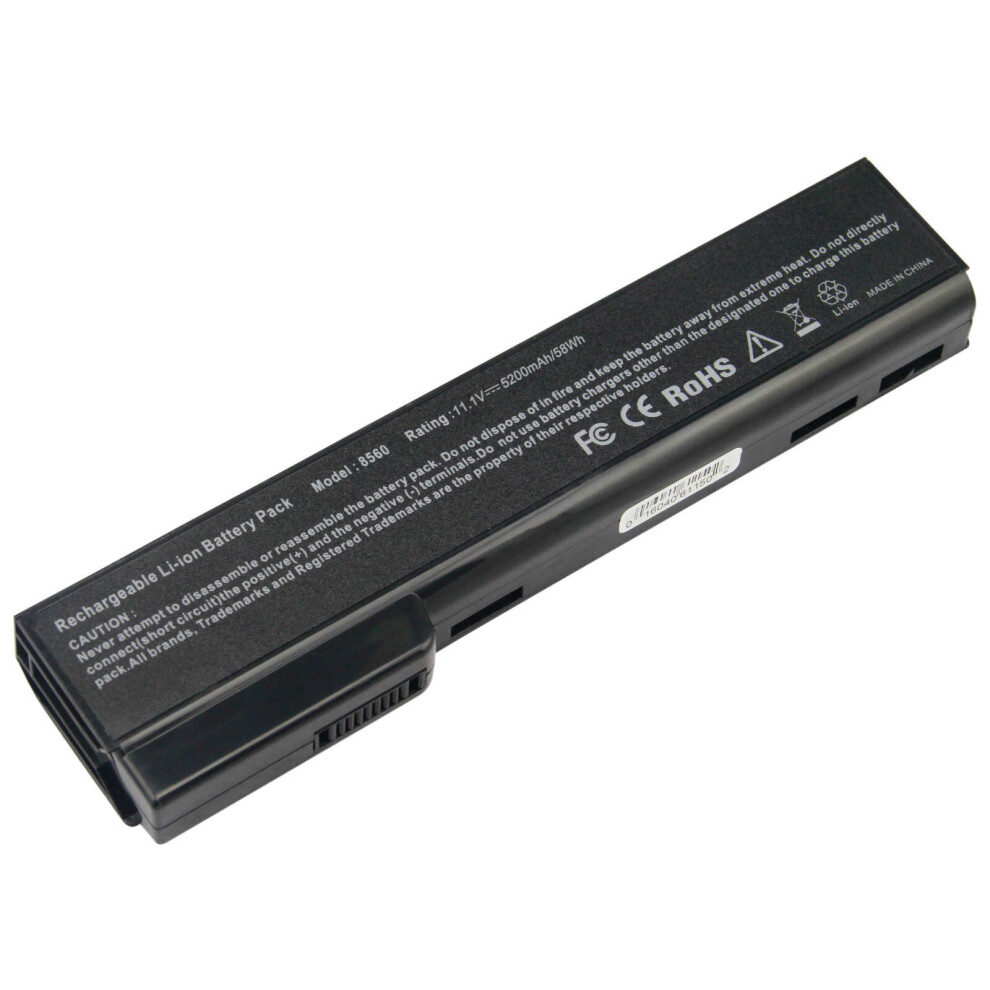 FUTUREBATT Laptop Battery for HP ProBook 6360b 6460b 6465b 6470b 6475b 6560b 6565b 6570b 8460P CC06 628668-001 11.1V 5200mAh