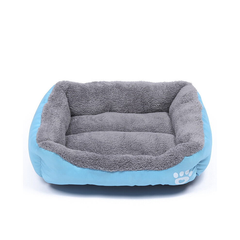 (Blue, M(54*42cm)) Pet Dog Bed Orthopedic Large Dog Beds Dog House Nest Kennel for Cat Puppy XXXL
