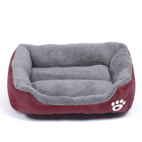 (Wine, M(54*42cm)) Pet Dog Bed Orthopedic Large Dog Beds Dog House Nest Kennel for Cat Puppy XXXL