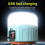 300W USB Rechargeable Remote Control Lantern Solar LED Bulb Camping Light Tent Lights 8