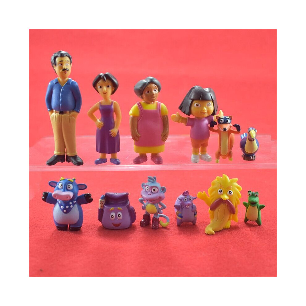 12Pcs Dora The Explorer Figure Set Toy Playset/Cake Topper Figurines Of Toys