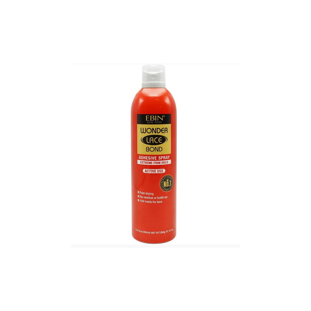 Ebin Wonder Lace Bond Wig Adhesive Spray - Extreme Firm Hold 80Ml