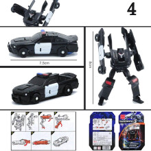 (Black) Transformers Toys Cars 7pcs/lot Kids Classic Robot Set For Children Action Toys