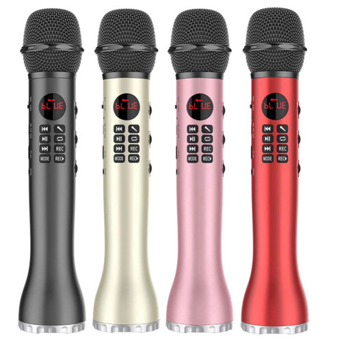 Pink 3 in 1 Wireless Karaoke Bluetooth compatible Speaker