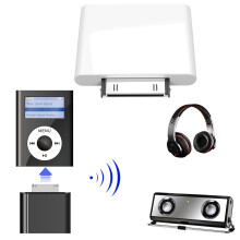 (White) Wireless Bluetooth-compatible Transmitter HiFi Audio Dongle Adapter for iPod Classic/Touch