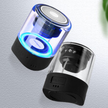 2Pcs Fineblue Mini LED Light True Wireless Stereo Magnetic Subwoofer Handsfree Bluetooth-compatible Speaker