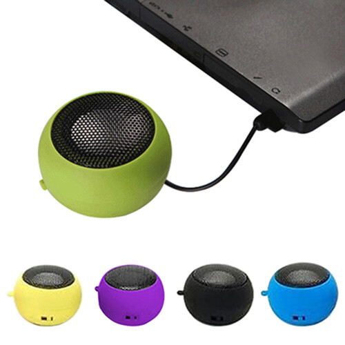 (Black) Mini Portable Hamburger Speaker Amplifier for iPod iPad Laptop iPhone Tablet PC 2