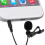 Portable External 3.5mm Hands-Free Wired Lapel Clip Microphone for Loudspeaker 2
