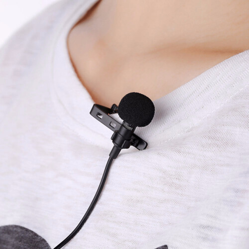Microphone lavalier en métal, flexible et facile à utiliser, mains libres pour podcast