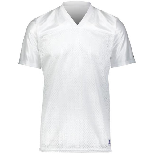 Youth Solid Flag Football Jersey, White - Large