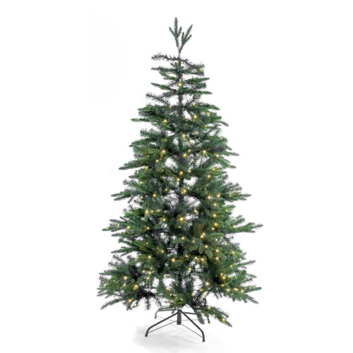 (Green) The Christmas Workshop 6ft Pre-Lit Christmas Trees 1
