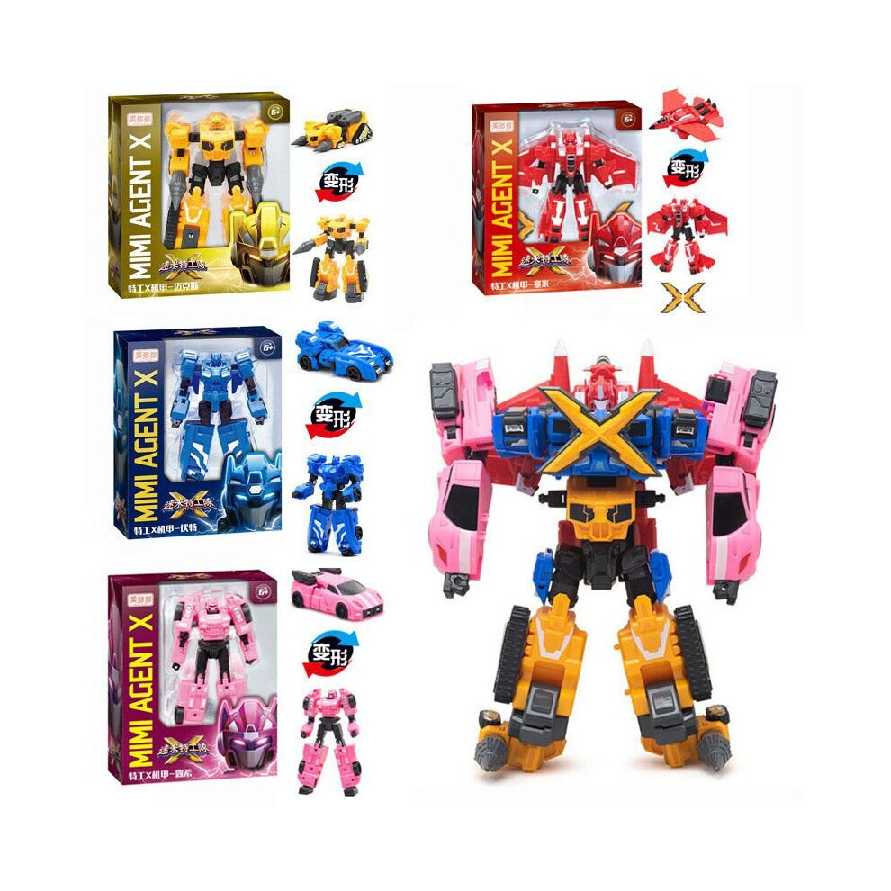 5 Styles Miniforce X Lucybot Lucy Bot Ranger Transformer Machine Car Robot Toy