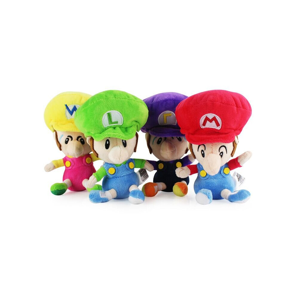 Super Mario Bros Run Baby Mario Luigi Plush Toy Stuffed Animal