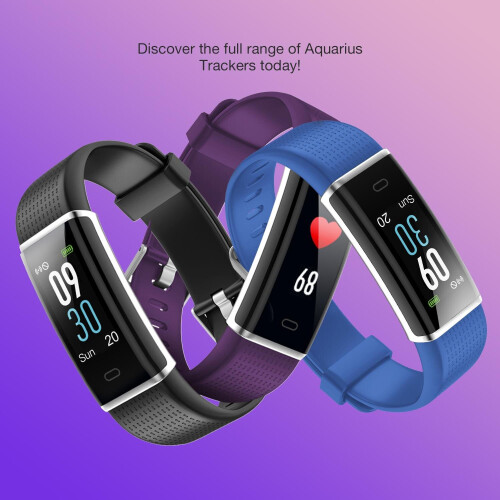 (Blue) Aquarius Color Screen Multi-Functional HR Tracker 1