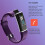 (Purple) Aquarius Color Screen Multi-Functional HR Tracker 4