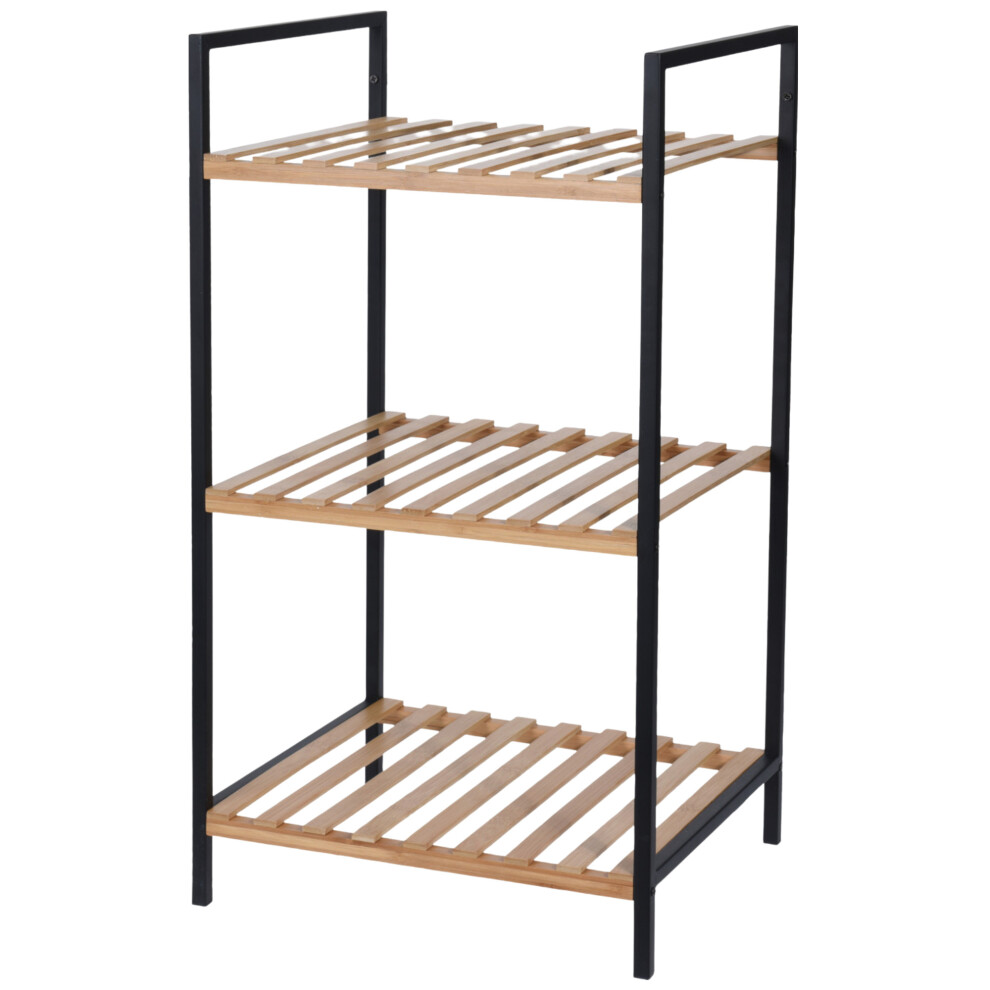 Freestanding Bamboo 3 Tier Home Bathroom Kitchen Shelving Unit Display Rack