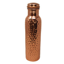 Copper Bottle Flask 1L with Screw On Cap Ayurvedic Health