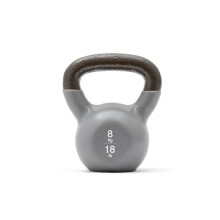 (8kg) Reebok Kettlebell Cast Iron Vinyl Coated Fitness Gym Workout 1-5kg