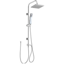 (Square Shower Set with no Tap) Thermostatic Bath Tap Shower Mixer Valve Shower Head