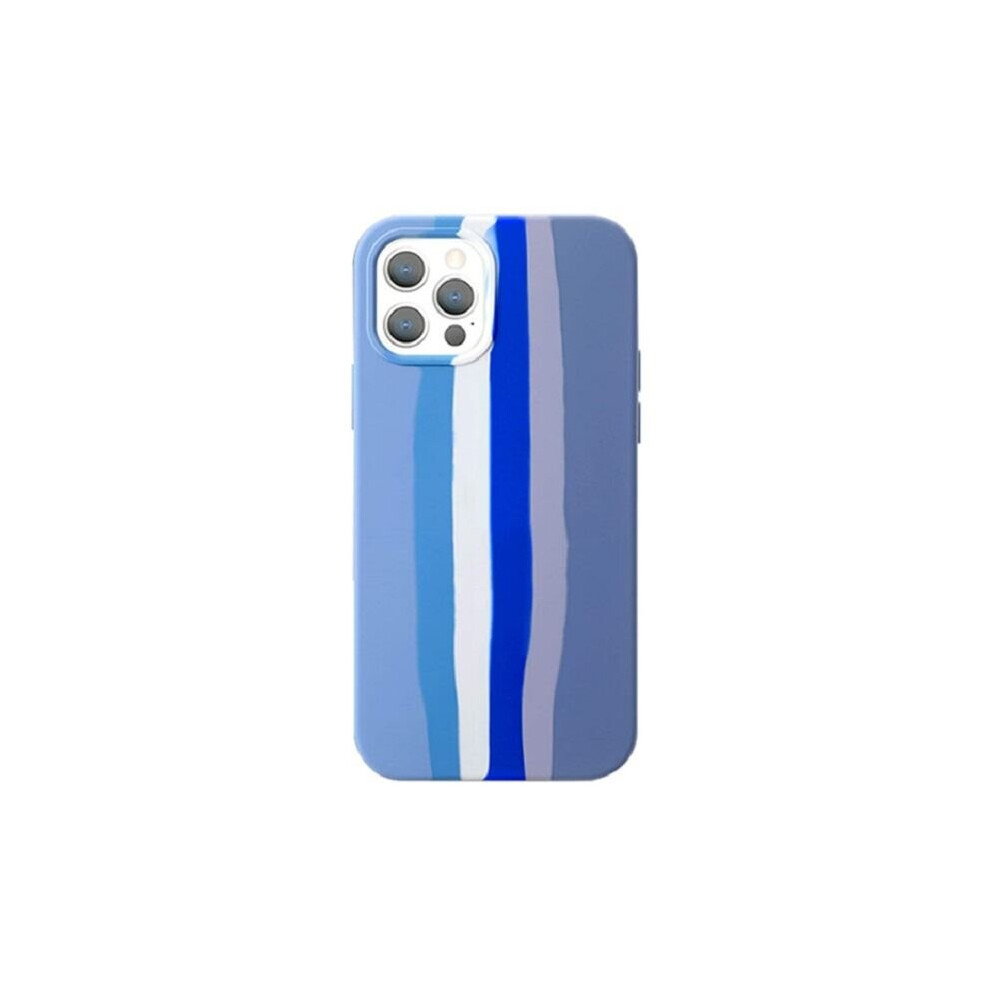 Compatible With Iphone 13 Pro Max - Rainbow Blue Whale Liquid Silicone Cover Case Multicoloured 7427277366425