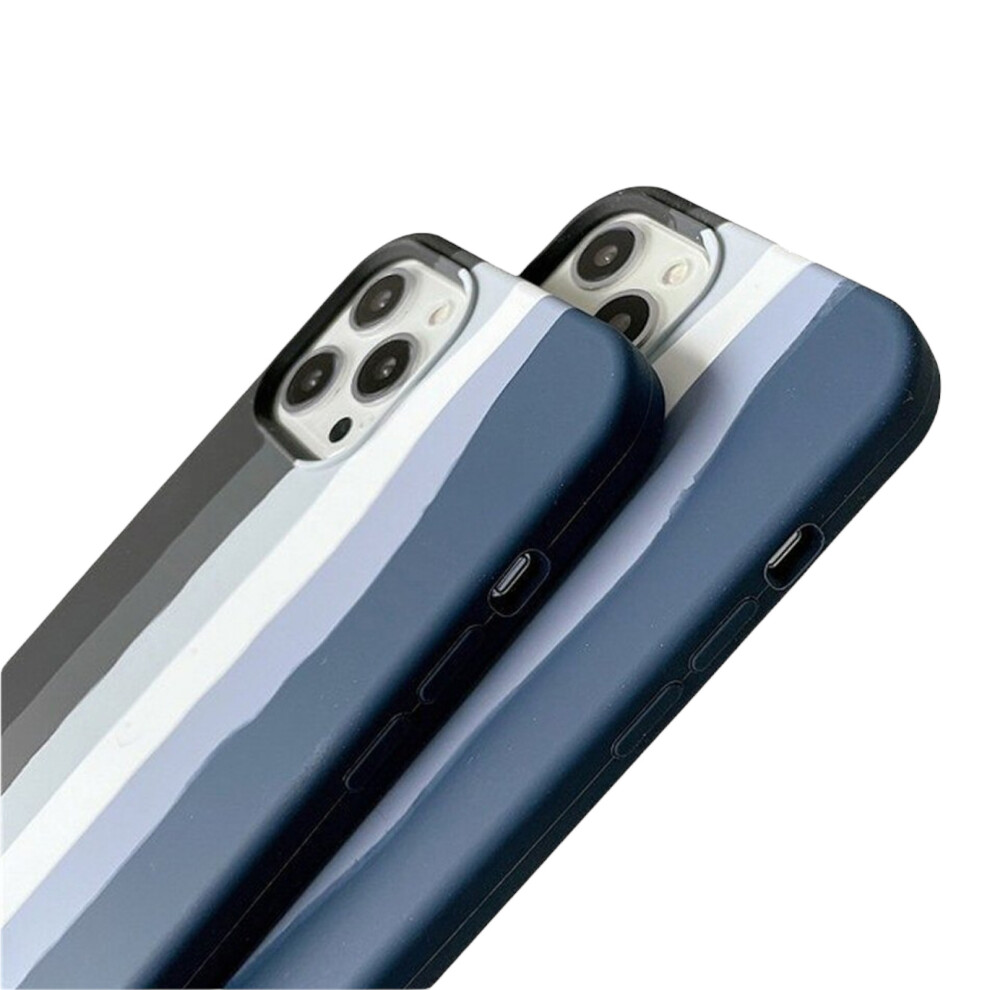 Compatible With Iphone 13 Pro Max - Rainbow Coastal Liquid Silicone Cover Case Multicoloured 7427277366401