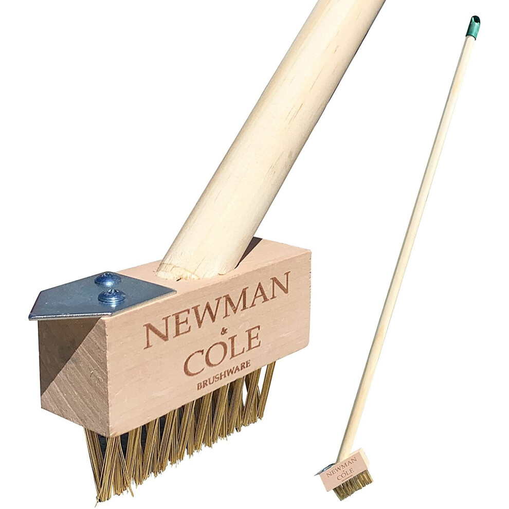 Newman And Cole Weeding Brush Tool Patio Weed Long Handled Wire Brush Broom Head