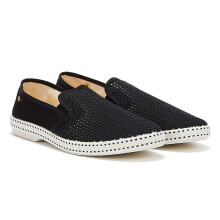 (42) Rivieras Classic Herren-Espadrillenschuh aus Canvas Schwarz