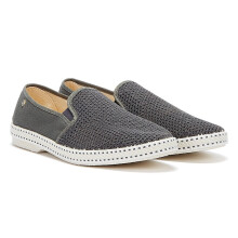 (41) Rivieras Herren Classic Espadrilles - anthrazit aus Canvas