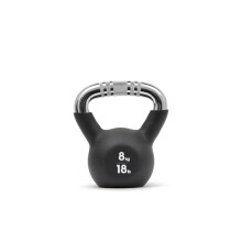 (8kg) Adidas Cast Iron Kettlebell Gym Workout Neoprene Coated 4-16kg