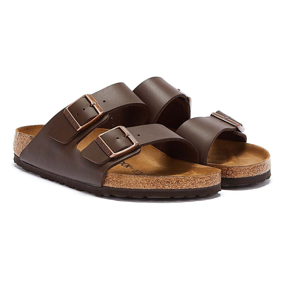 (6 (Adults')) Birkenstock Arizona Birko-Flor 051701 Mens Womens Brown Sandals