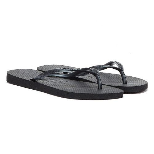 Havaianas (8.5 (Adults')) Havaianas Slim Black Flip Flops