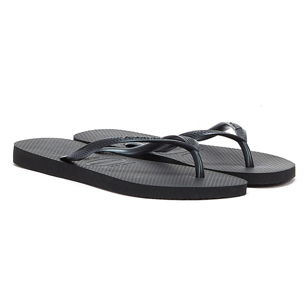 Havaianas (3.5 (Adults')) Slim Black Flip Flops