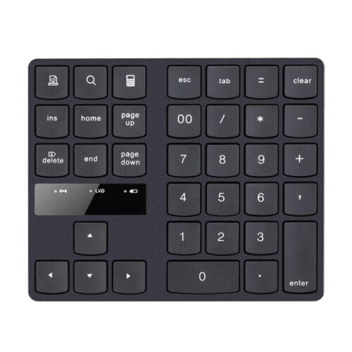Multifunctional  35-key charging 2.4G wireless numeric keyboard External keypad for notebook and tablet