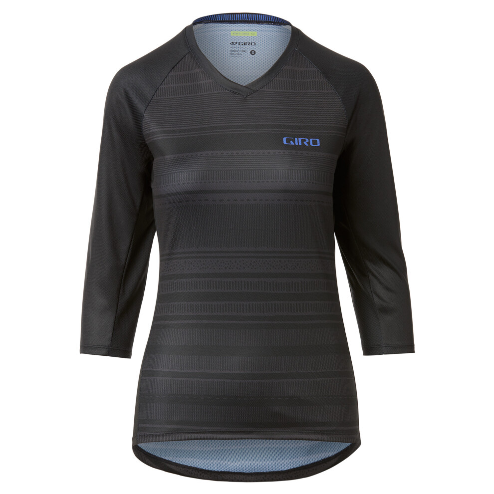 (L, Black Lines) Giro Ladies Roust 3 / 4 MTB Jersey