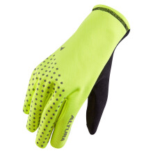 (Medium) Altura Nightvision Unisex-Fahrradhandschuhe aus winddichtem Fleece mit reflektierendem Touchscreen und Silikongriff – Gelb