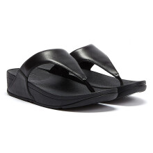 FitFlop Womens Black Lulu⢠Sandals-UK 6