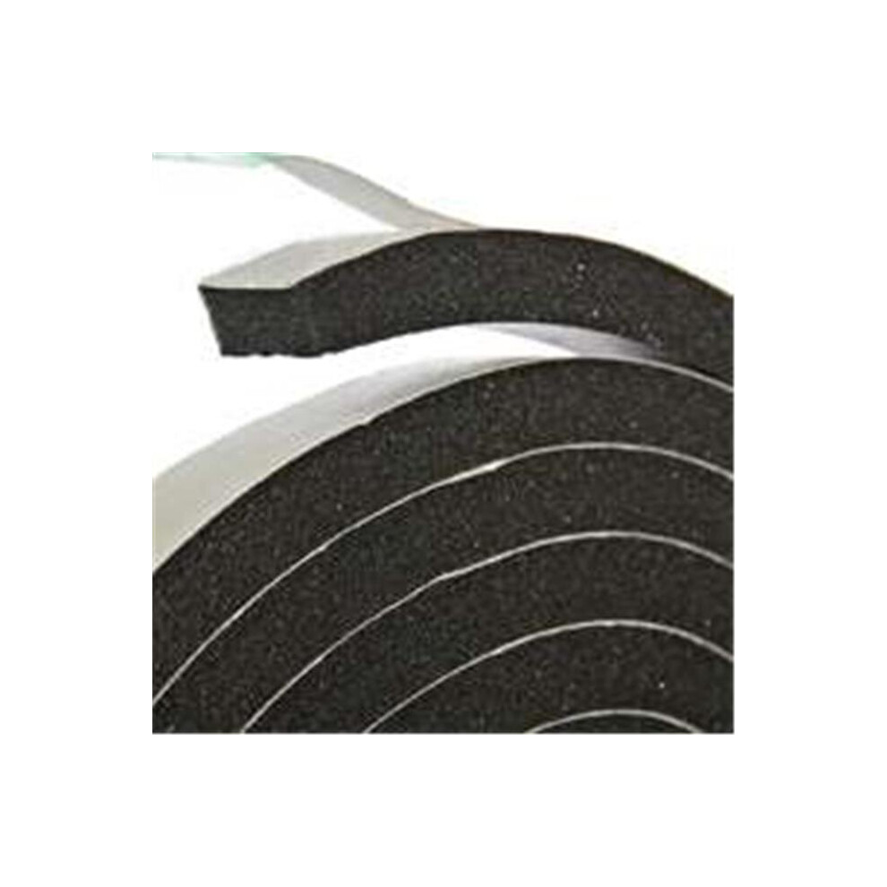 R338h Black Rubber Foam Tape - 0.37 X 10 Ft. 756873356774