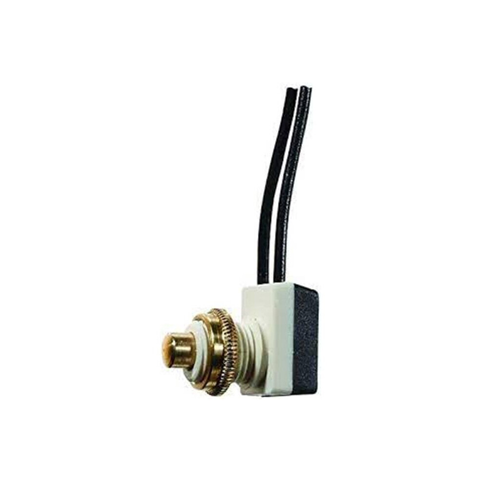 10A Push Button On, Off Switch - Spst With 8 In. Leads 756873098247