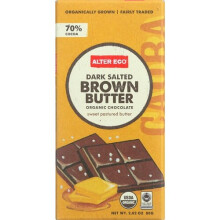 Alter Eco, Biologische Donkere Chocolate,  Bruine Boter, 70% Cacao, 2,82 oz (80 g)